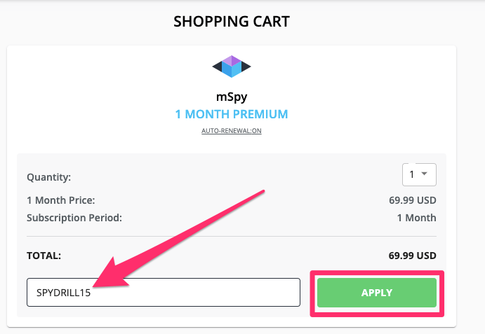 mSpy Discount coupon