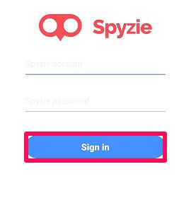 spyzie sign in on cell phone