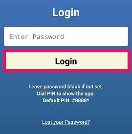login with blank password