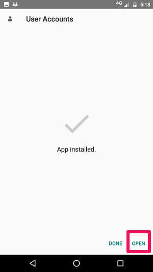 uMobix Android App Installed