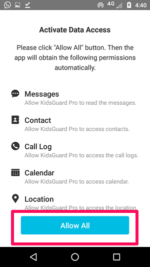 access to features