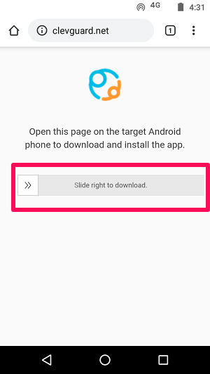 app downloading page