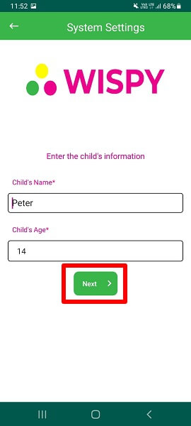 enter kids name
