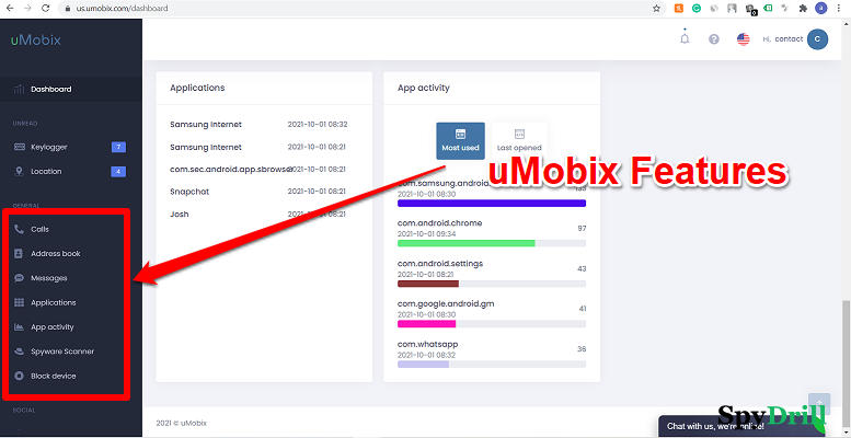 uMobix features