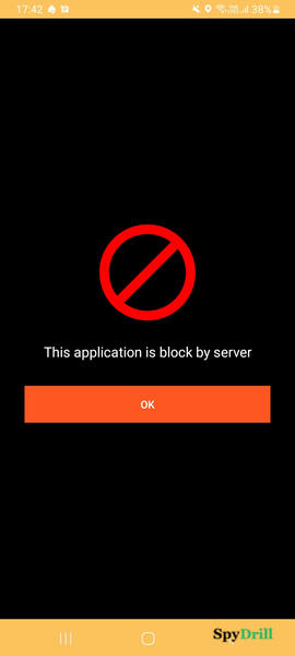 app is blocked
