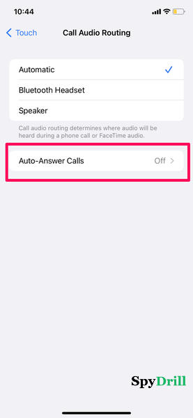 auto answer calls
